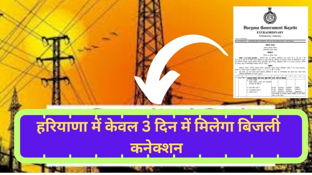Electricity connection will be available in 3 days in Haryana Power Minister Anil Vij