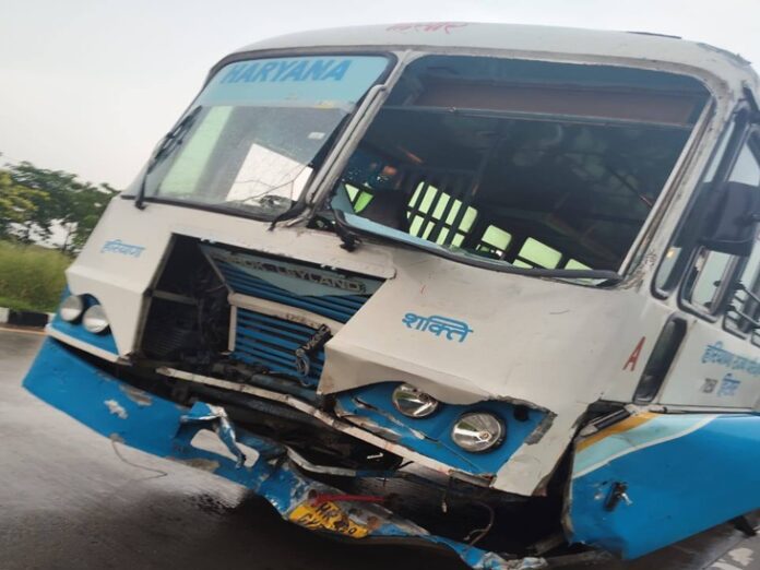 Haryana Roadways Bus accident Hisar Chandigarh National Highway