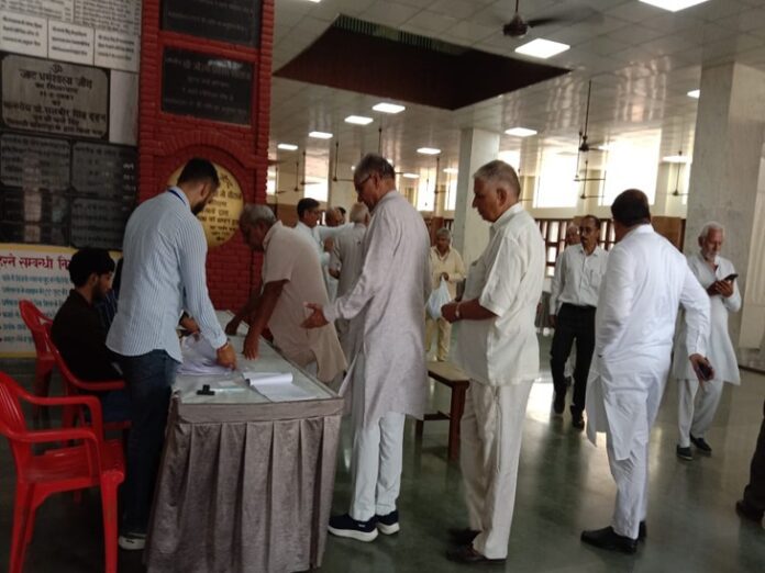 Jind Jat Dharamshala Collegium election was conducted by unanimous voting