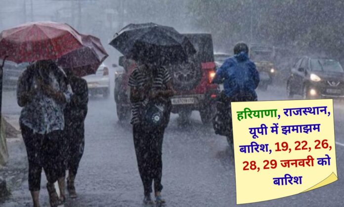 19 January 2026 Weather Update Heavy rains will occur in Haryana, Rajasthan and Uttar Pradesh.