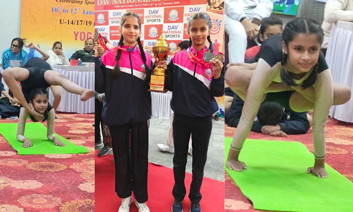 Jind Jind's Manasvi won gold in DAV National Games, represented Haryana team.