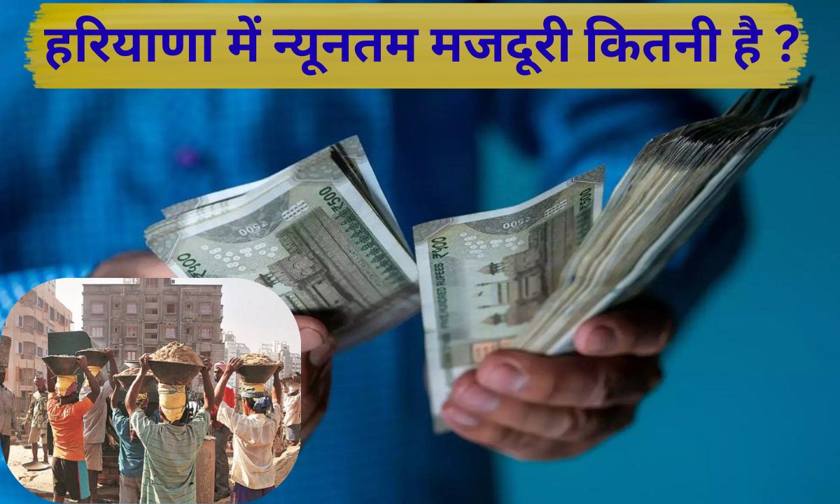 Minimum wage in Haryana 2026 Haryana me nyuntam majdoori kya hai
