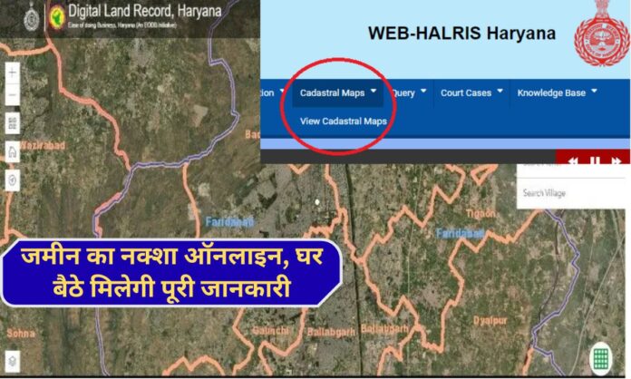 cadastral map haryana Haryana government made the land map (shijra) online