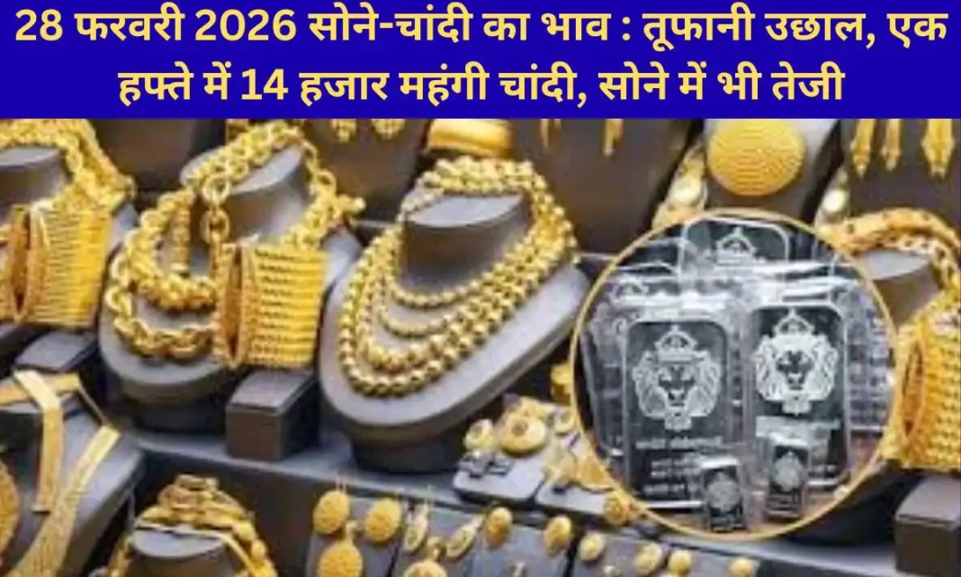 February 28, 2026 Gold Silver Prices update today sona chandi k bhav February 28, 2026 Gold Silver Prices update today sona chandi k bhav
