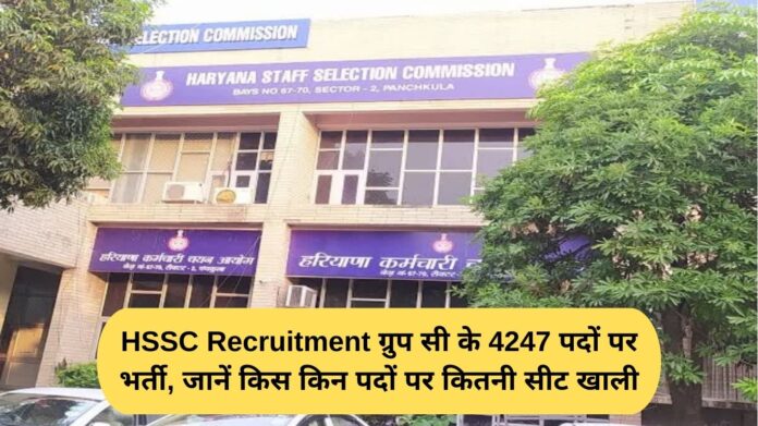 HSSC Recruitment: Recruitment for 4247 Group C posts, know how many seats are vacant for which posts