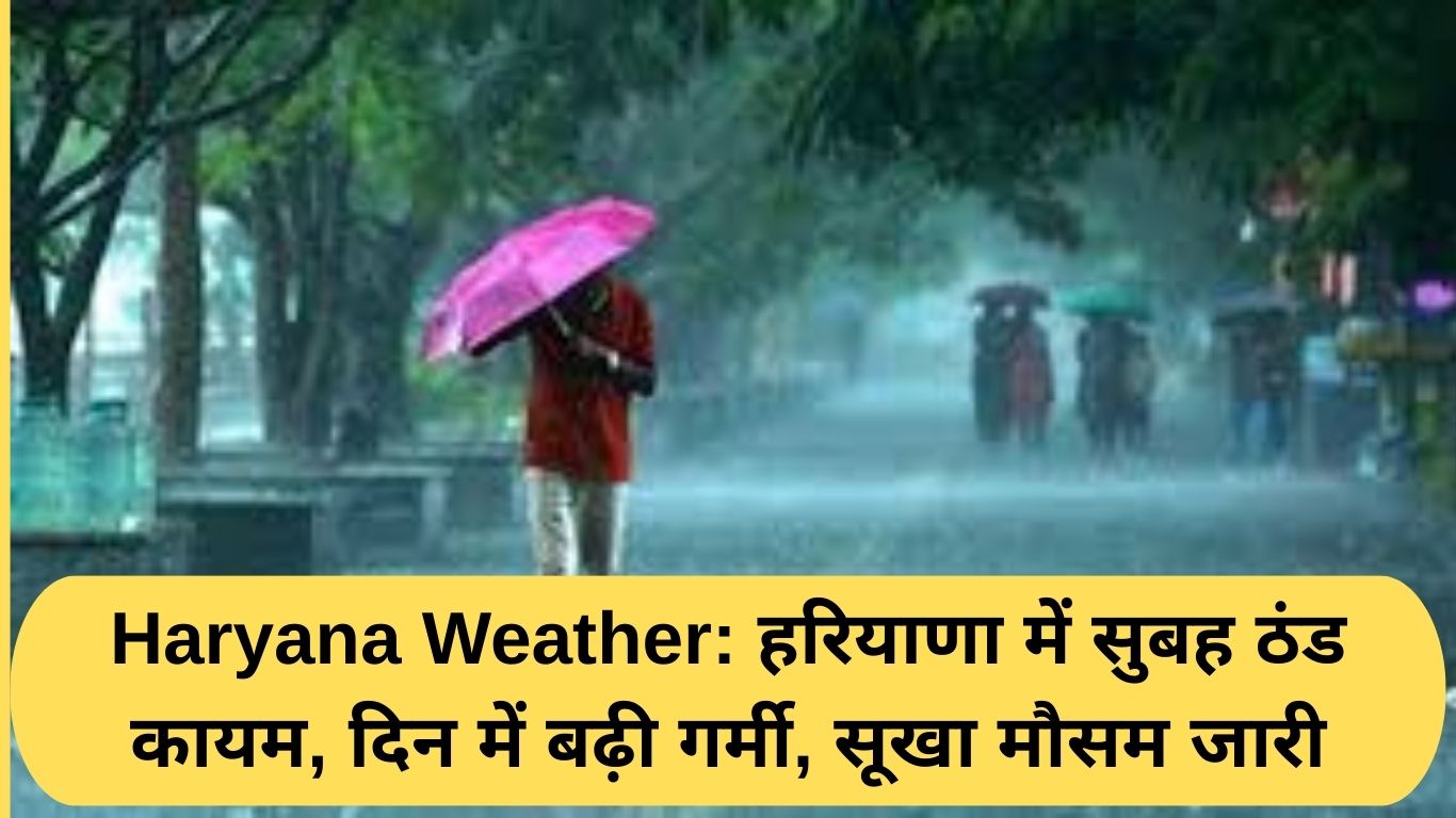 Haryana Weather: Cold prevails in the morning in Haryana, heat increases during the day, dry weather continues
