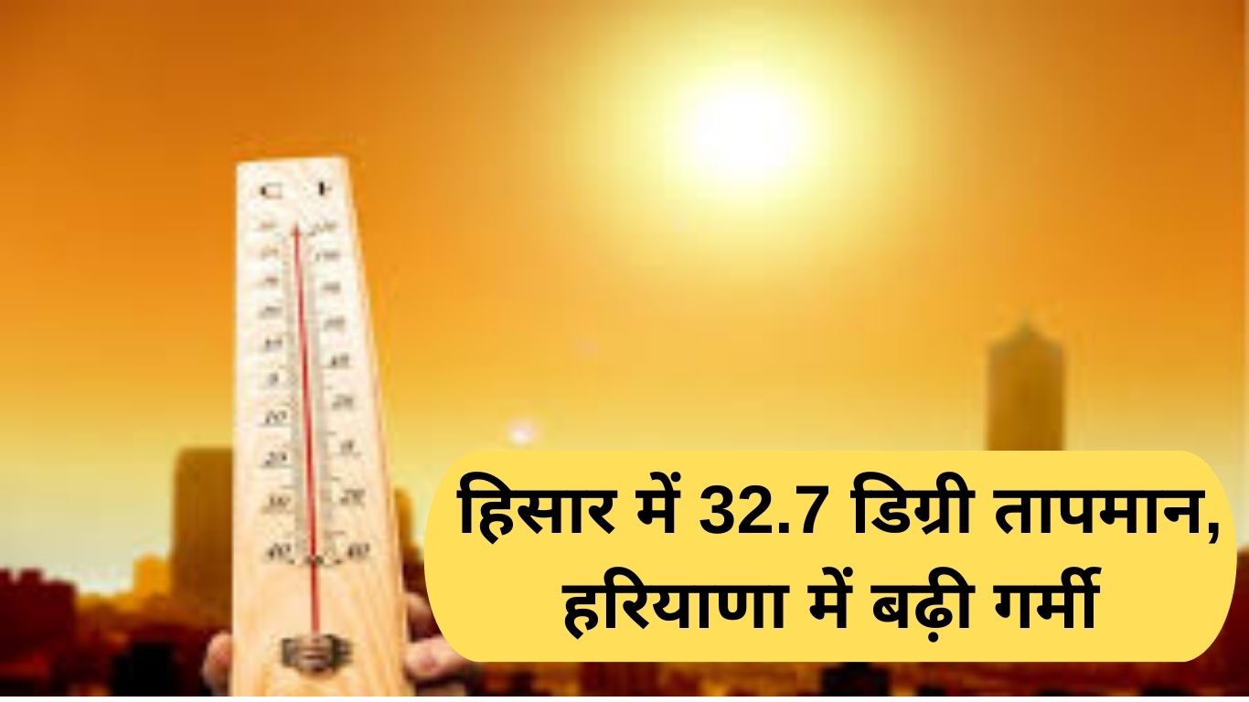 Haryana Weather: Temperature in Hisar is 32.7 degrees, heat increases in Haryana