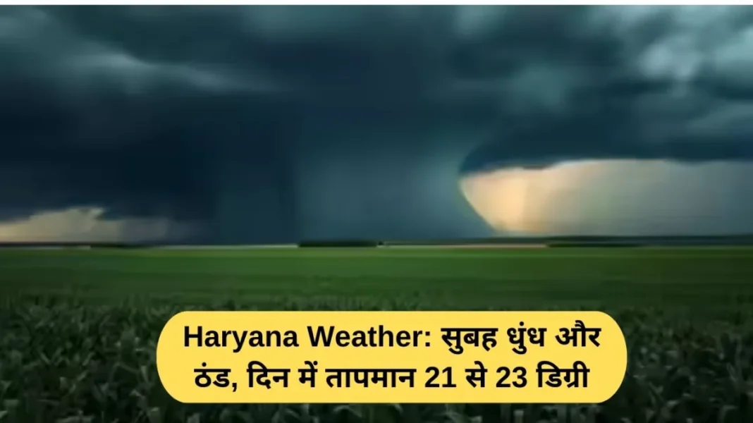 Haryana Weather: Fog and cold in the morning, temperature 21 to 23 degrees during the day.