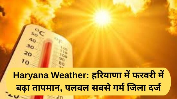 Haryana Weather: Temperatures rise in Haryana in February, Palwal recorded as the hottest district