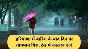 Haryana Weather Update: Day temperature drops after rain in Haryana, cold changes recorded