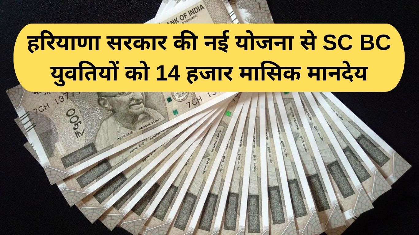 Haryana women scheme: Under the new government scheme, SC/BC girls will get a monthly honorarium of Rs 14,000.