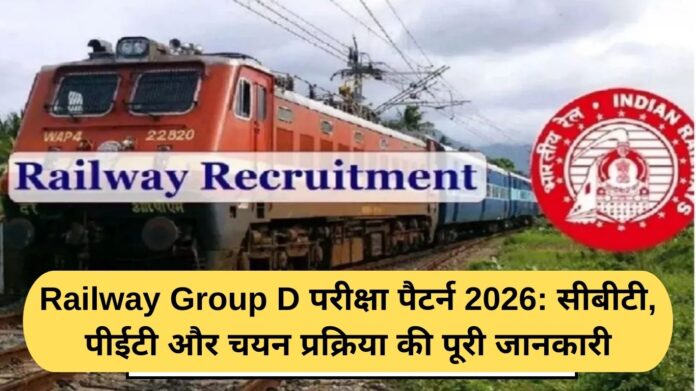 Railway Group D Exam Pattern 2026: Complete Details of CBT, PET & Selection Process