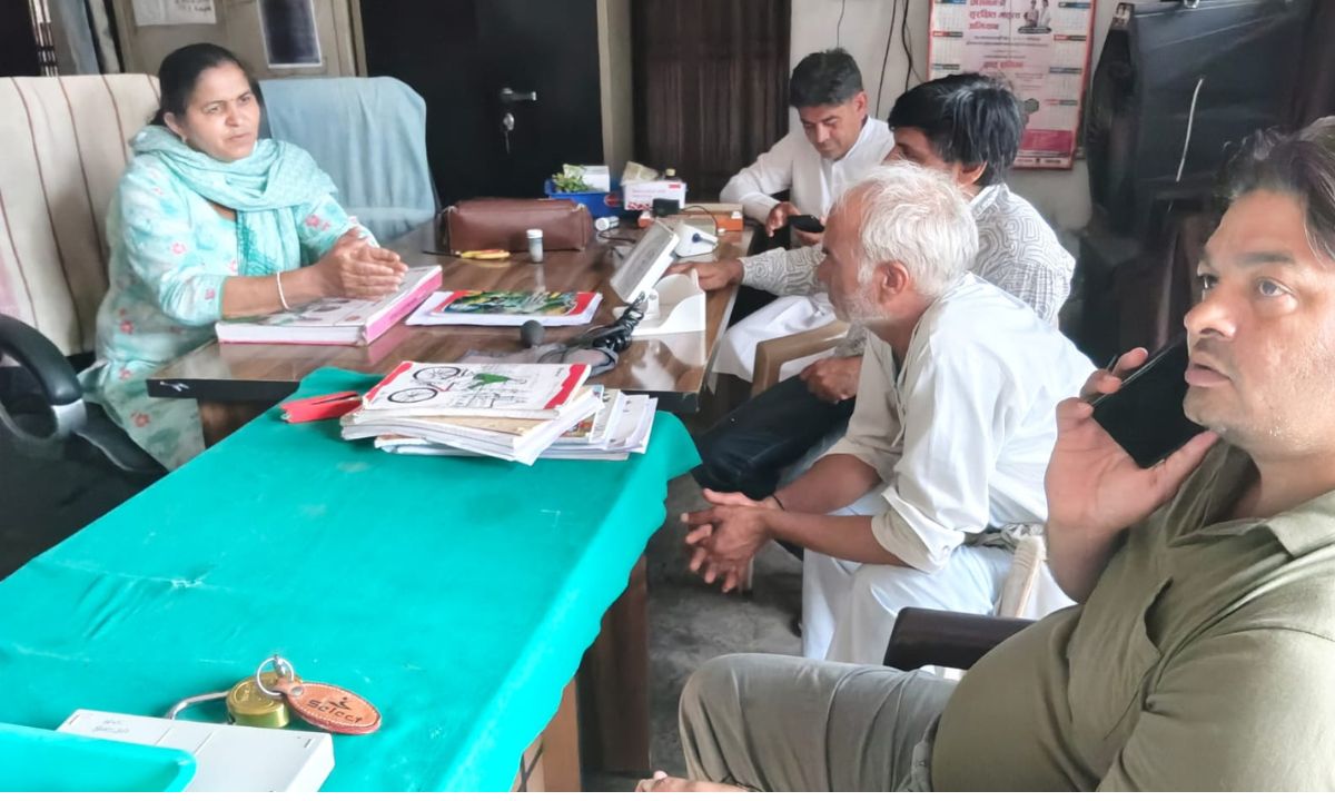 HPV Protest Haryana Jind Baroda Gram Panchayat