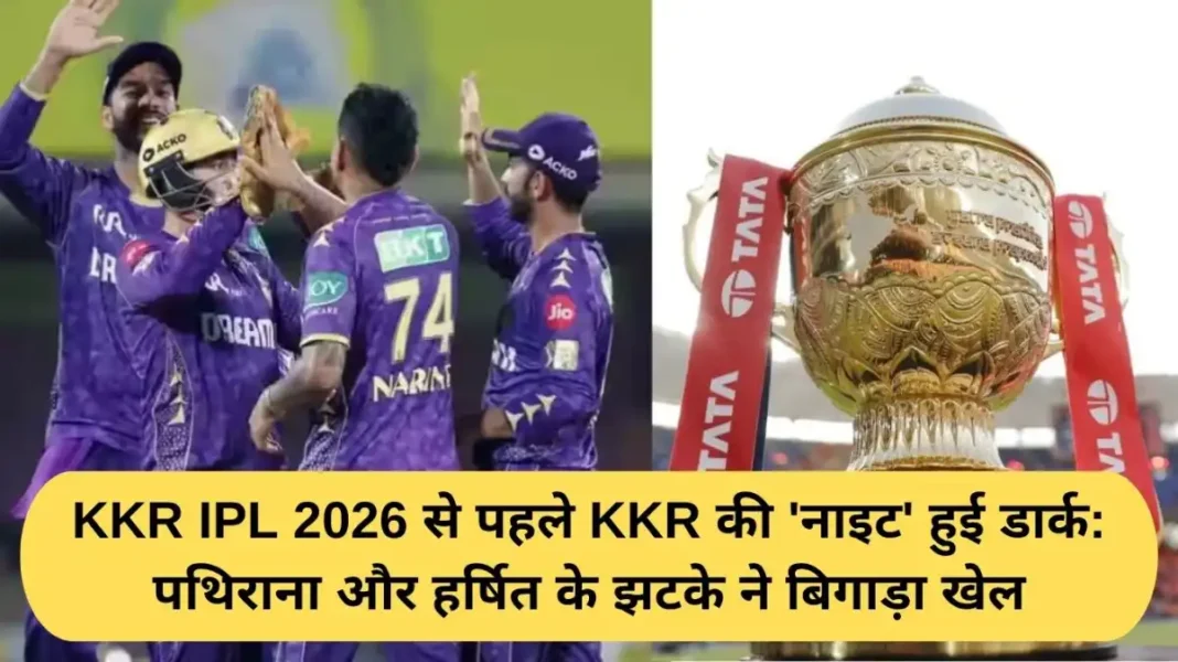 KKR IPL 2026 KKR's 'night' turns dark ahead of IPL 2026: Pathirana and Harshit's setbacks spoil the game