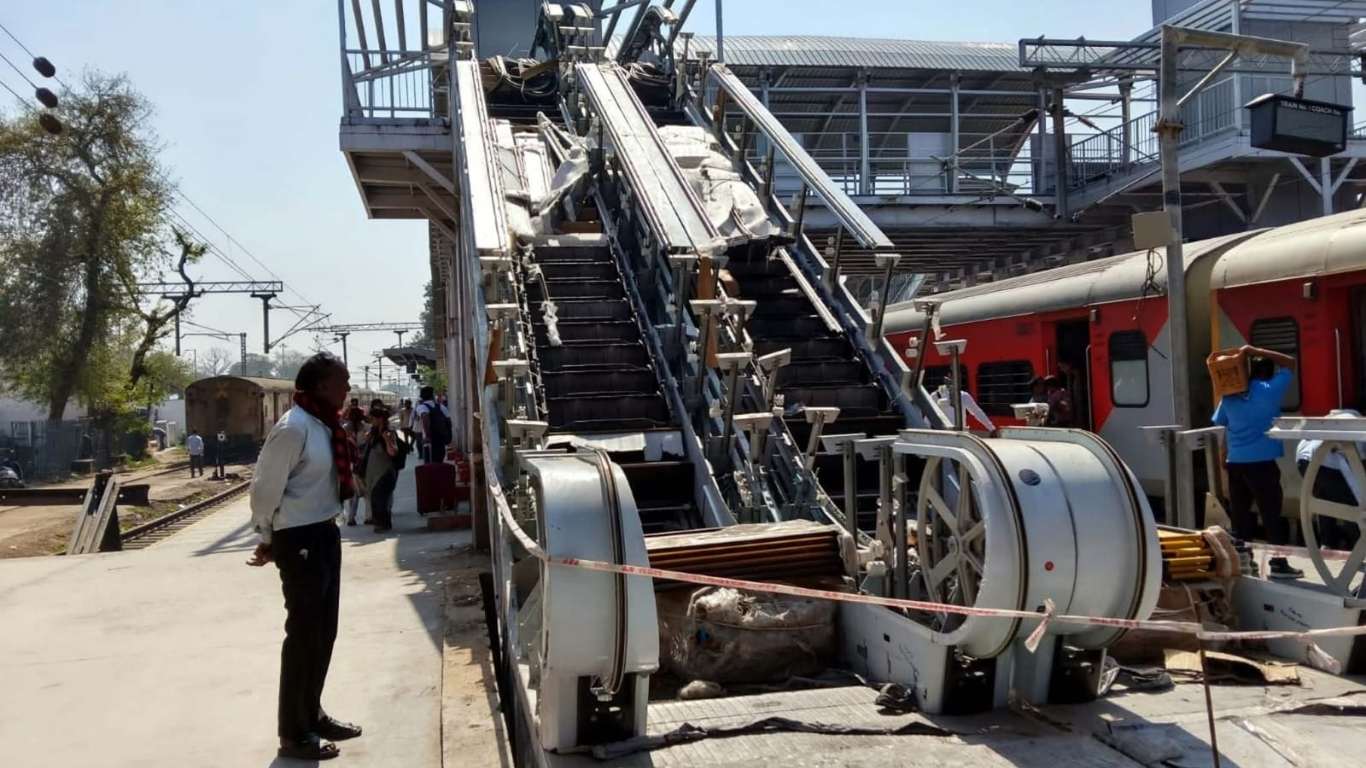 Railway news: Work on installing escalators has begun at Jind Junction.