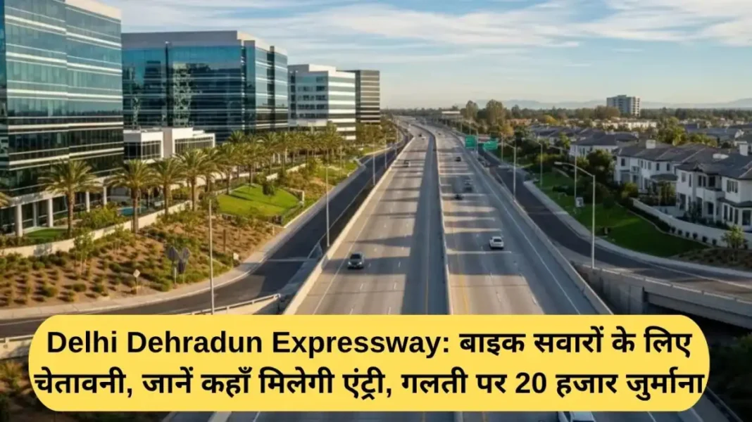 Delhi - Dehradun Expressway Delhi Dehradun Expressway: Warning for bike riders, know where to get entry, 20,000 fine for any mistake