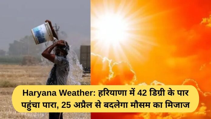 Haryana Weather: Temperature crosses 42 degrees in Haryana, weather will change from April 25