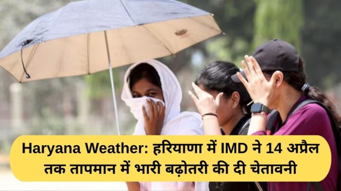 Haryana Weather: IMD warns of a sharp rise in temperature in Haryana till April 14