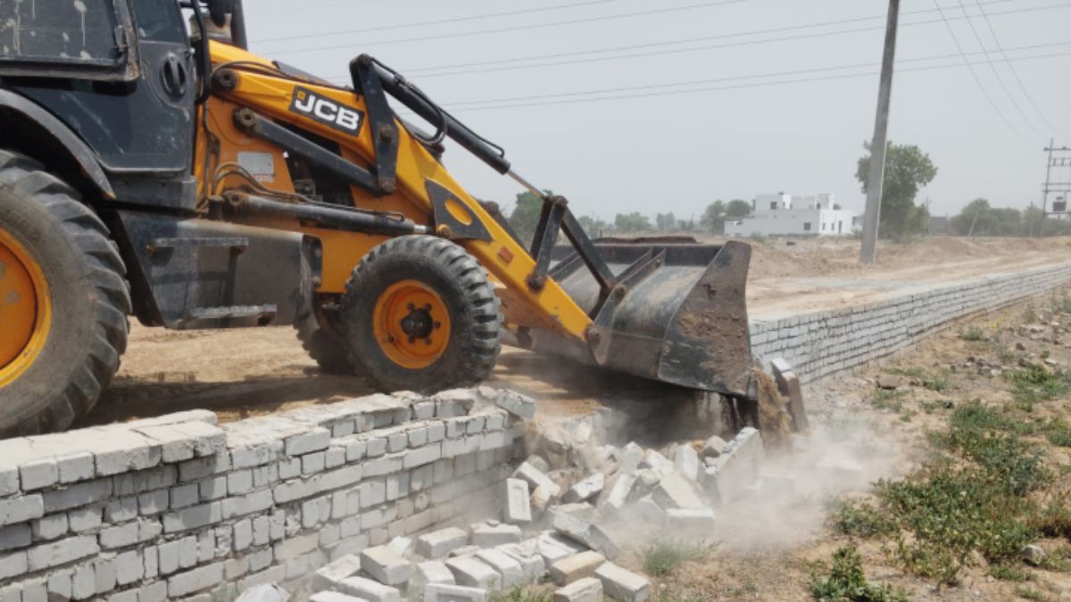 Illegal Colony Demolished Jind Haryana